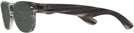 Wayfarer Striped Grey Havana Ray-Ban 2132 Bifocal Reading Sunglasses View #3