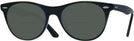 Round Black Ray-Ban 2185V Bifocal Reading Sunglasses View #1