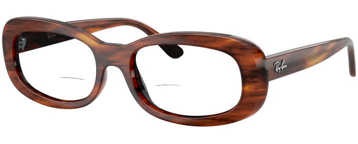 Oval Striped Havana Ray-Ban 2221 Bifocal View #1
