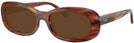 Oval Striped Havana Ray-Ban 2221 Progressive Reading Sunglasses View #1
