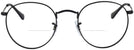 Round Matte Black Ray-Ban 3447V Bifocal View #2