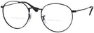 Round Matte Black Ray-Ban 3447V Bifocal View #1
