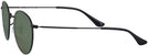 Round Matte Black Ray-Ban 3447V Bifocal Reading Sunglasses View #3