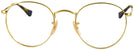 Round Gold Ray-Ban 3447V Progressive No-Lines View #2
