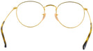 Round Gold Ray-Ban 3447V Single Vision Full Frame View #4