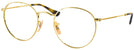 Round Gold Ray-Ban 3447V Progressive No-Lines View #1