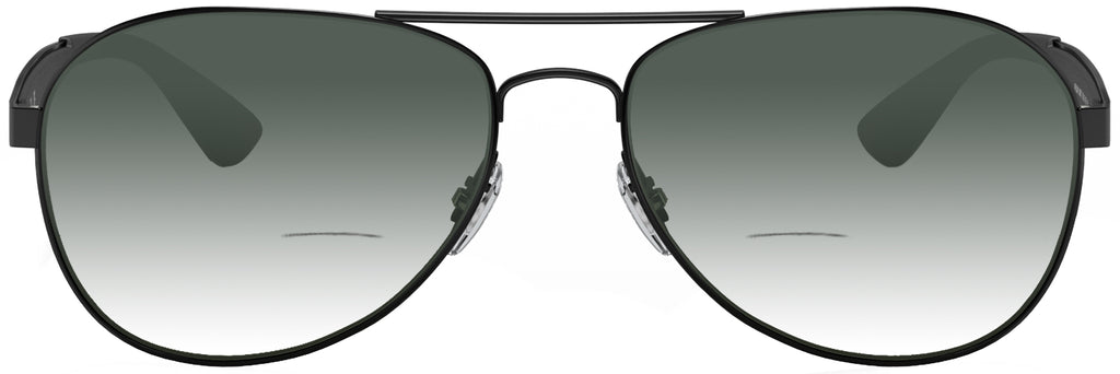 Black Ray-Ban 3549 w/ Gradient Bifocal Reading Sunglasses