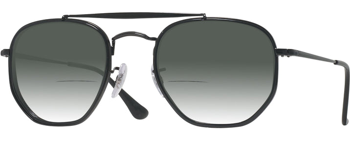 Aviator Black Ray-Ban 3648M w/ Gradient Bifocal Reading Sunglasses View #1