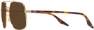 Aviator,Square Gold Ray-Ban 3699 Bifocal Reading Sunglasses View #3