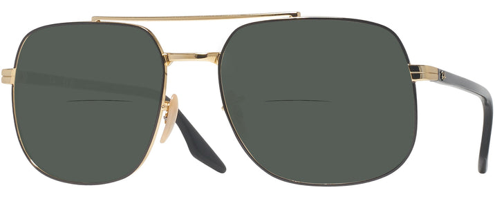 Aviator,Square Black On Gold Ray-Ban 3699 Bifocal Reading Sunglasses View #1