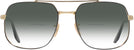 Aviator,Square Black On Gold Ray-Ban 3699 w/ Gradient Bifocal Reading Sunglasses View #2