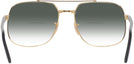 Aviator,Square Black On Gold Ray-Ban 3699 w/ Gradient Bifocal Reading Sunglasses View #4
