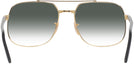 Aviator,Square Black On Gold Ray-Ban 3699 w/ Gradient Progressive Reading Sunglasses View #4