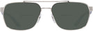 Aviator,Rectangle Silver Ray-Ban 3701 Bifocal Reading Sunglasses View #2