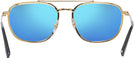 Aviator Black On Gold Ray-Ban 3708 w/ Mirror Progressive Reading Sunglasses View #4