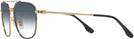 Aviator Black On Gold Ray-Ban 3708 View #3