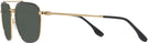 Aviator Black On Gold Ray-Ban 3708 Progressive Reading Sunglasses View #3