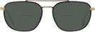 Aviator Black On Gold Ray-Ban 3708 Bifocal Reading Sunglasses View #2