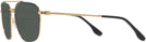 Aviator Black On Gold Ray-Ban 3708 Bifocal Reading Sunglasses View #3