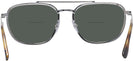 Aviator Gunmetal Ray-Ban 3708 Bifocal Reading Sunglasses View #4