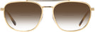Aviator Gold Ray-Ban 3708 w/ Gradient Bifocal Reading Sunglasses View #2