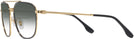 Aviator Black On Gold Ray-Ban 3708 w/ Gradient Bifocal Reading Sunglasses View #3
