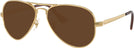 Aviator Arista Gold Ray-Ban 3925 Progressive Reading Sunglasses View #1