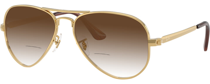 Aviator Arista Gold Ray-Ban 3925 w/ Gradient Bifocal Reading Sunglasses View #1