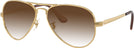 Aviator Arista Gold Ray-Ban 3925 w/ Gradient Progressive Reading Sunglasses View #1