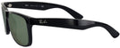 Wayfarer Black Ray-Ban 4165 Justin Classic Progressive Reading Sunglasses View #3