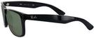 Wayfarer Black Ray-Ban 4165 Justin Classic Bifocal Reading Sunglasses View #3
