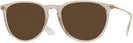 Round TRANPARENT LIGHT BROWN/GRADIENT BROWN Ray-Ban 4171 Progressive No Line Reading Sunglasses View #1