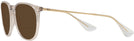 Round TRANPARENT LIGHT BROWN/GRADIENT BROWN Ray-Ban 4171 Bifocal Reading Sunglasses View #3