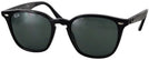 Square Black Ray-Ban 4258 Sunglasses View #1