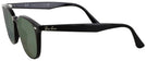Square Black Ray-Ban 4258 Progressive Reading Sunglasses View #3
