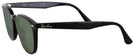 Square Black Ray-Ban 4258 Bifocal Reading Sunglasses View #3