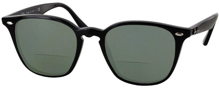 Square Black Ray-Ban 4258 Bifocal Reading Sunglasses View #1