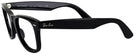 Wayfarer Shiny Black Ray-Ban 4340V Progressive No-Lines View #3