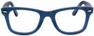 Wayfarer Blue Ray-Ban 4340V Progressive No-Lines View #2