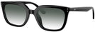 Square Black Ray-Ban 4439D w/ Gradient Progressive Reading Sunglasses View #1
