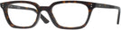 Rectangle Havana Ray-Ban 4456 Single Vision Full Frame View #1