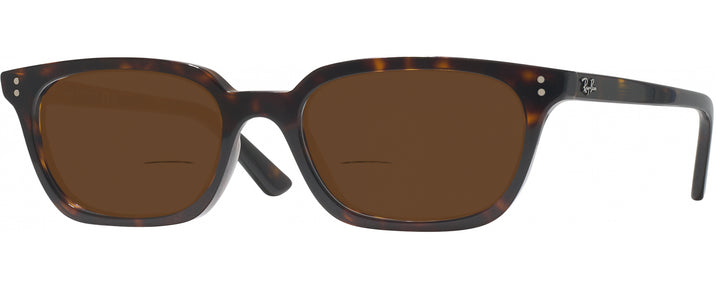 Rectangle Havana Ray-Ban 4456 Bifocal Reading Sunglasses View #1