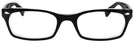 Rectangle Black on Transparent Ray-Ban 5150 Progressive No-Lines View #2