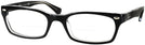 Rectangle Black on Transparent Ray-Ban 5150 Bifocal View #1