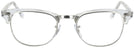 ClubMaster Crystal Clear Ray-Ban 5154L Clubmaster Optics Single Vision Full Frame View #2