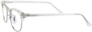 ClubMaster Crystal Clear Ray-Ban 5154L Clubmaster Optics Single Vision Full Frame View #3