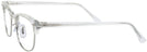 ClubMaster Crystal Clear Ray-Ban 5154L Clubmaster Optics Computer Style Progressive View #3