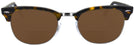 ClubMaster Dark Havana Ray-Ban 5154L Clubmaster Optics Bifocal Reading Sunglasses View #2