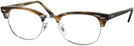 ClubMaster Stripped Brown/Grey Ray-Ban 5154L Clubmaster Optics Single Vision Full Frame View #1