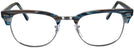 ClubMaster Stripped Blue/Grey Ray-Ban 5154L Clubmaster Optics Single Vision Full Frame View #2